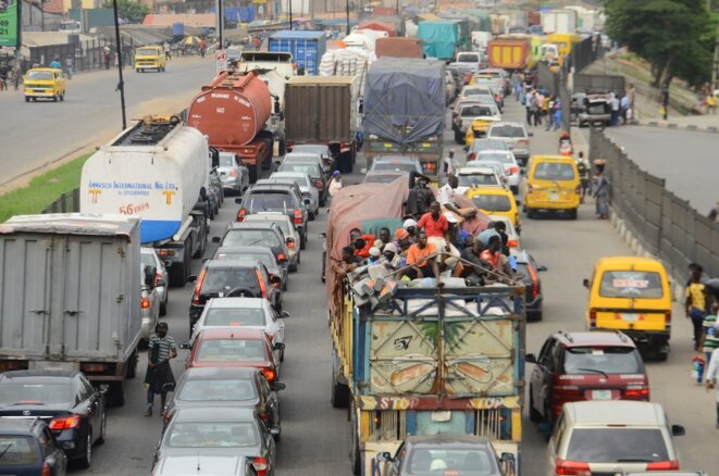 Lagos le 6 mai. © OLUKAYODE JAIYEOLA/NURPHOTO/NURPHOTO VIA AFP Lagos le 6 mai. © OLUKAYODE JAIYEOLA/NURPHOTO/NURPHOTO VIA AFP