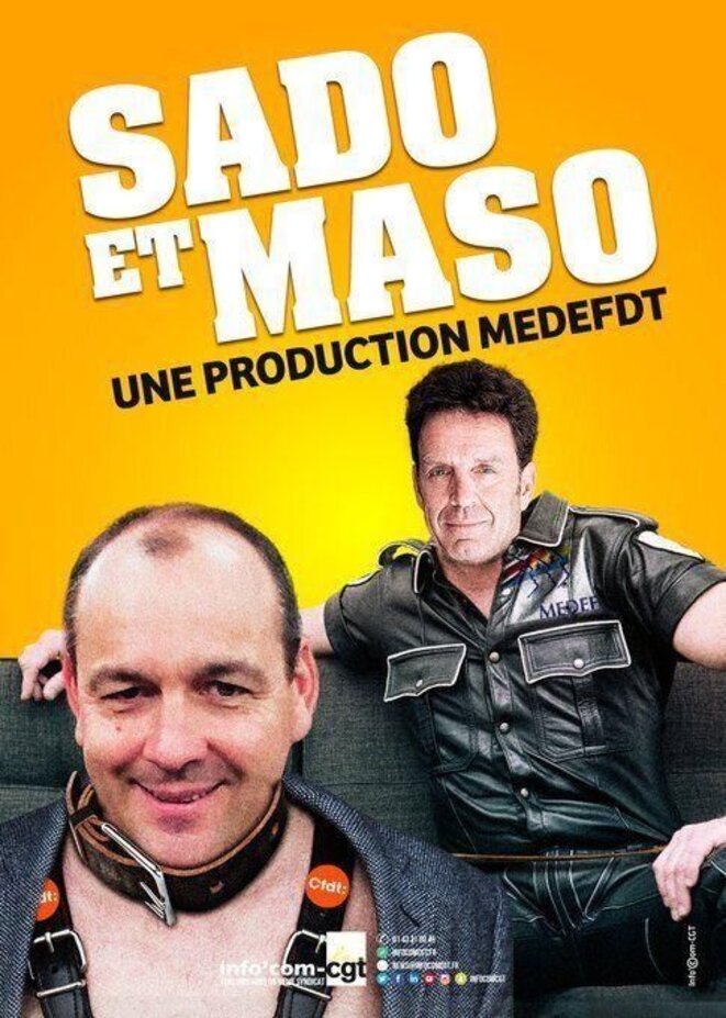 L'une des affiches polémiques © Info'com-cgt L'une des affiches polémiques © Info'com-cgt