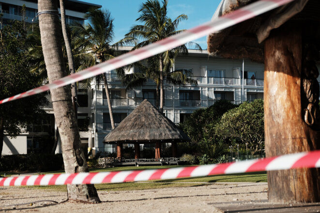 A Nouméa, le 21 mars. © Hans Lucas via AFP A Nouméa, le 21 mars. © Hans Lucas via AFP