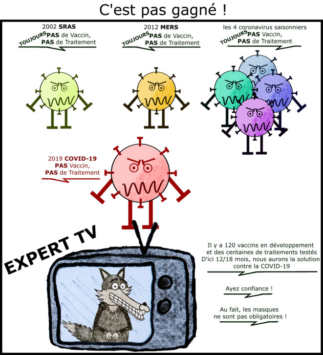 Covid19 : pour se soigner, c'est pas gagné !