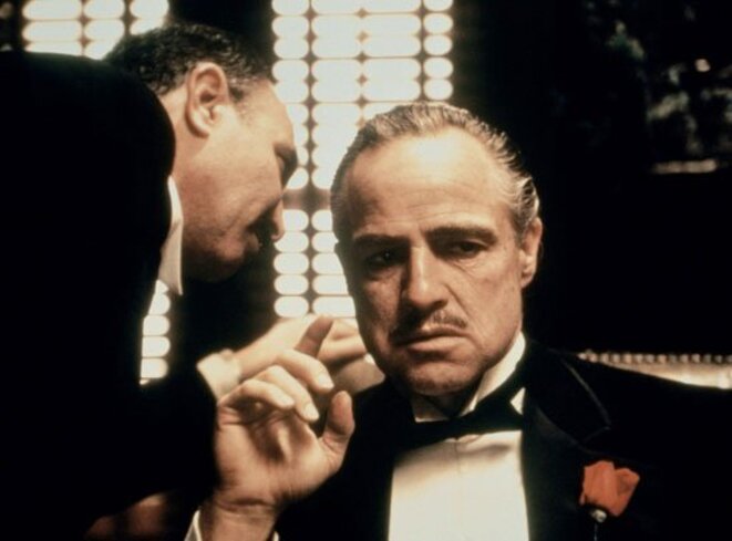 American actor Marlon Brando in the role of Don Corleone in The Godfather (1972) © Paramount Pictures Corporation American actor Marlon Brando in the role of Don Corleone in The Godfather (1972) © Paramount Pictures Corporation