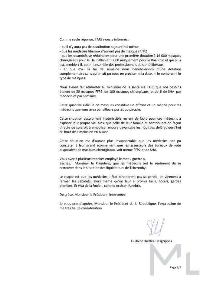 Lettre à E.Macron (2) © Guilaine Kieffer-Desgrippes Lettre à E.Macron (2) © Guilaine Kieffer-Desgrippes