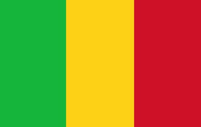 Afrique - Drapeau du Mali. Afrique - Drapeau du Mali.