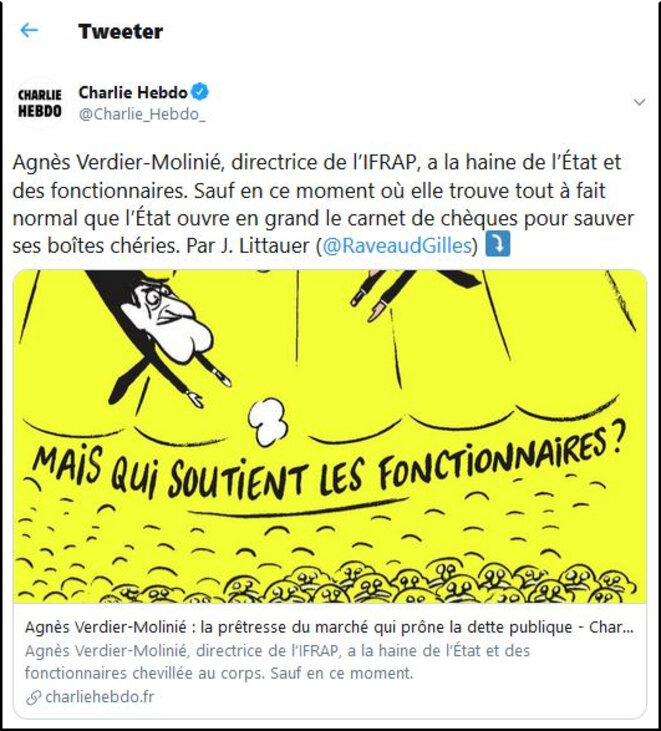 Ifrap : non à la dépense publique, sauf pour financer mon officine ultralibérale