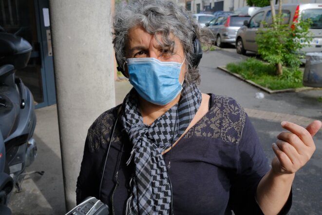Farida Taher, à Bagnolet, le 26 avril 2020. © Antoine Peillon (Ishta) Farida Taher, à Bagnolet, le 26 avril 2020. © Antoine Peillon (Ishta)