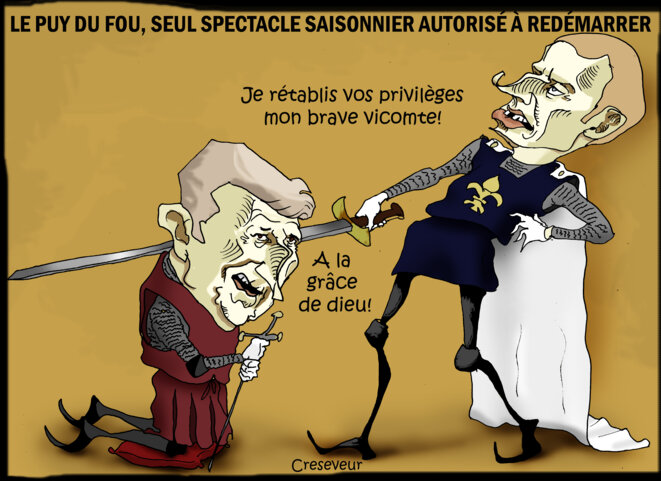 Macron autorise le Puy du Fou à redémarrer