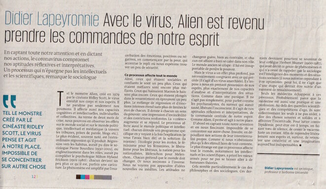 Le monde © DIDIER LAPEYRONNIE Le monde © DIDIER LAPEYRONNIE