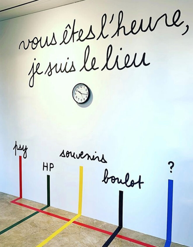 Vue de l'exposition personnelle de Louise Pressager, "Vous êtes l'heure, je suis le lieu", maison des arts de Malakoff, 2020 © Louise Pressager Vue de l'exposition personnelle de Louise Pressager, "Vous êtes l'heure, je suis le lieu", maison des arts de Malakoff, 2020 © Louise Pressager