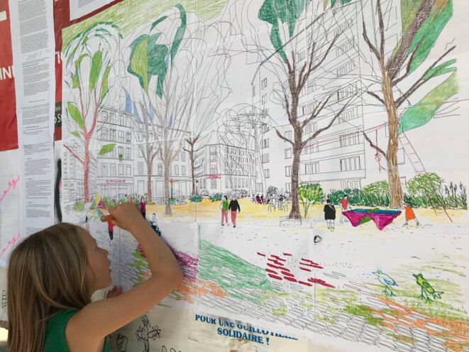 Accueillir en ville - participation des passants à la proposition de modification de la place du Prado à Lyon 7e Accueillir en ville - participation des passants à la proposition de modification de la place du Prado à Lyon 7e