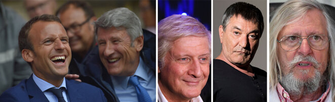 Le Président aime faire savoir qu'il s'entretient avec Philippe de Villiers, Patrick Sébastien, Jean-Marie Bigard, Didier Raoult... © photos AFP Le Président aime faire savoir qu'il s'entretient avec Philippe de Villiers, Patrick Sébastien, Jean-Marie Bigard, Didier Raoult... © photos AFP