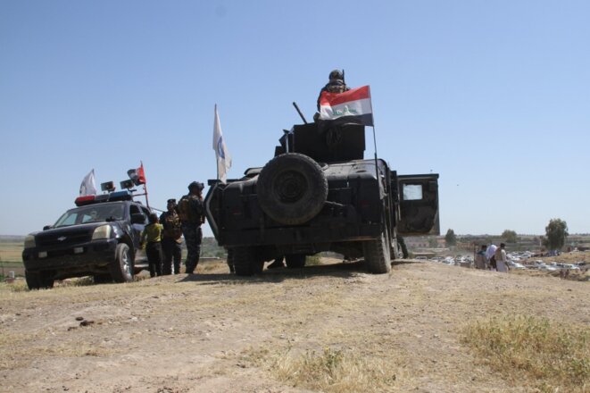 Une opération contre l'État islamique autour de Kirkouk le 8 mai 2020. © AlMakram Ghareeb/Anadolu Agency/AFP Une opération contre l'État islamique autour de Kirkouk le 8 mai 2020. © AlMakram Ghareeb/Anadolu Agency/AFP