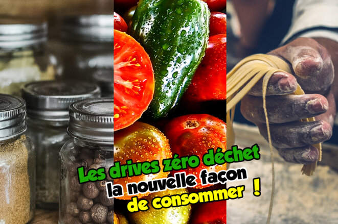 Depuis quelques années, nous pouvons constater une arrivée massive dans nos villes, des drive zéro déchet. © MB Depuis quelques années, nous pouvons constater une arrivée massive dans nos villes, des drive zéro déchet. © MB