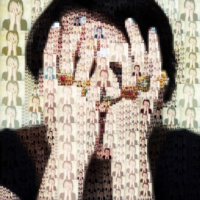 Image numérique illustrant la maladie du trouble de la personnalité avec un collage de plusieurs portraits de femmes © Ursula Ferrara/Shutterstock.com Image numérique illustrant la maladie du trouble de la personnalité avec un collage de plusieurs portraits de femmes © Ursula Ferrara/Shutterstock.com