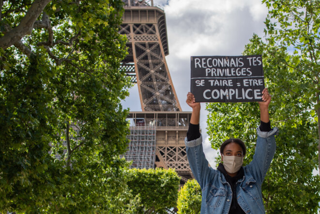 Rassemblement parisien du samedi 6 juin. © AFP Rassemblement parisien du samedi 6 juin. © AFP