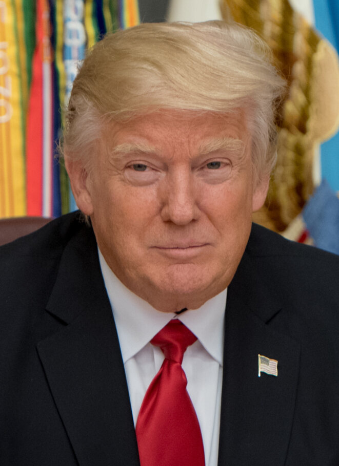Donald J. Trump au Pentagone en 2017. © Département US de la Défense, œuvre placée dans le domaine public (accès via Wikimedia Commons). Donald J. Trump au Pentagone en 2017. © Département US de la Défense, œuvre placée dans le domaine public (accès via Wikimedia Commons).