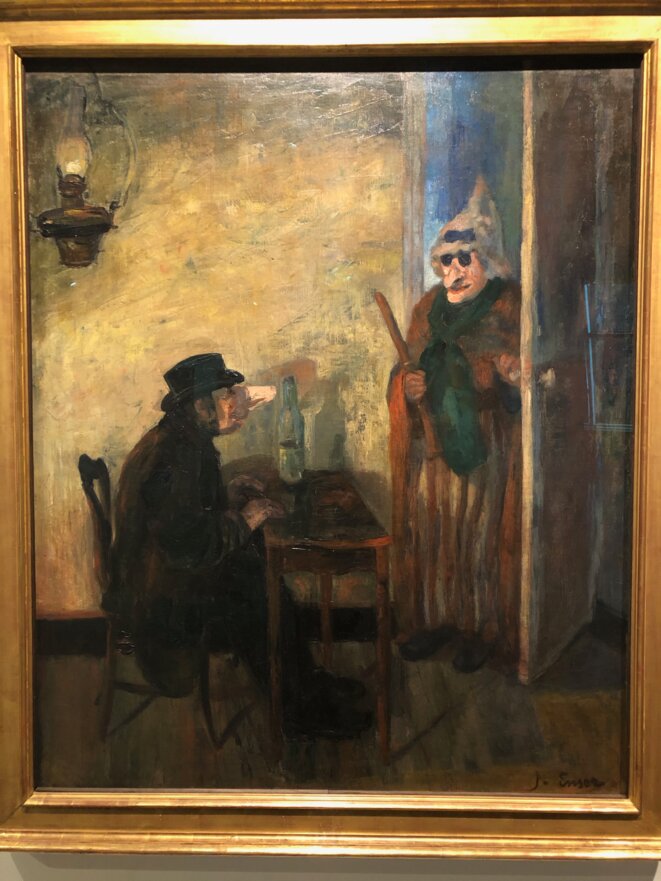 James Ensor : « Les Masques scandalisés » (Musées royaux des Beaux-Arts de Belgique). © A.P James Ensor : « Les Masques scandalisés » (Musées royaux des Beaux-Arts de Belgique). © A.P