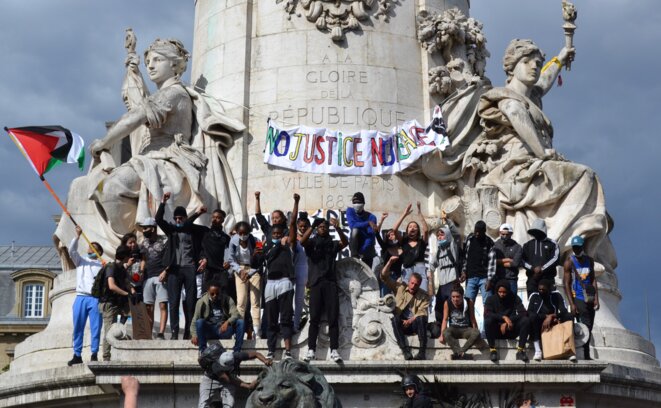 Place de la République, Paris, 13 juin 2020. © Samuel Clauzier Place de la République, Paris, 13 juin 2020. © Samuel Clauzier