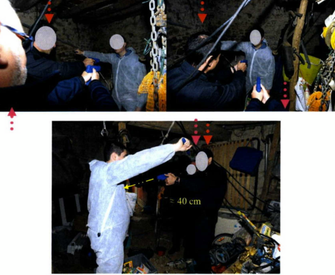 Reconstitution, dans le cadre de l'information judiciaire, des gestes ayant conduit à la mort d'Angelo Garand. © DR Reconstitution, dans le cadre de l'information judiciaire, des gestes ayant conduit à la mort d'Angelo Garand. © DR