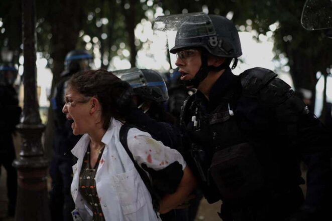 Arrestation de Farida à Paris, le 16 juin 2020 Arrestation de Farida à Paris, le 16 juin 2020