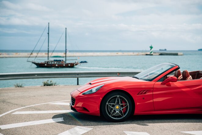 red-luxury-vehicle