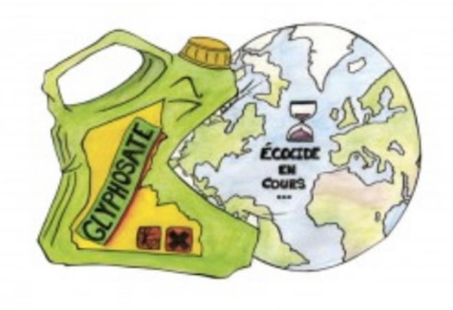 Glyphosate - Écocide en cours © pisseu·r·se anonyme Glyphosate - Écocide en cours © pisseu·r·se anonyme