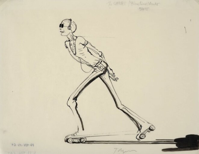 Tomi Ungerer, Sans titre, Dessin pour "Rigor Mortis", 1981-82, Encre de chine sur papier calque, 21,8 x 28 cm, Strasbourg, Musée Tomi Ungerer - Centre international de l'illustration, inv. 99.991.15.20 © Diogenes Verlag AG Zürich / Ayants droits Tomi Ungerer Tomi Ungerer, Sans titre, Dessin pour "Rigor Mortis", 1981-82, Encre de chine sur papier calque, 21,8 x 28 cm, Strasbourg, Musée Tomi Ungerer - Centre international de l'illustration, inv. 99.991.15.20 © Diogenes Verlag AG Zürich / Ayants droits Tomi Ungerer