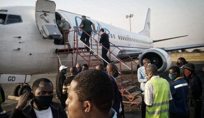 Les ressortissants belges quittent Lubumbashi pour Kinshasa le 24 juin 2020 © DR Les ressortissants belges quittent Lubumbashi pour Kinshasa le 24 juin 2020 © DR