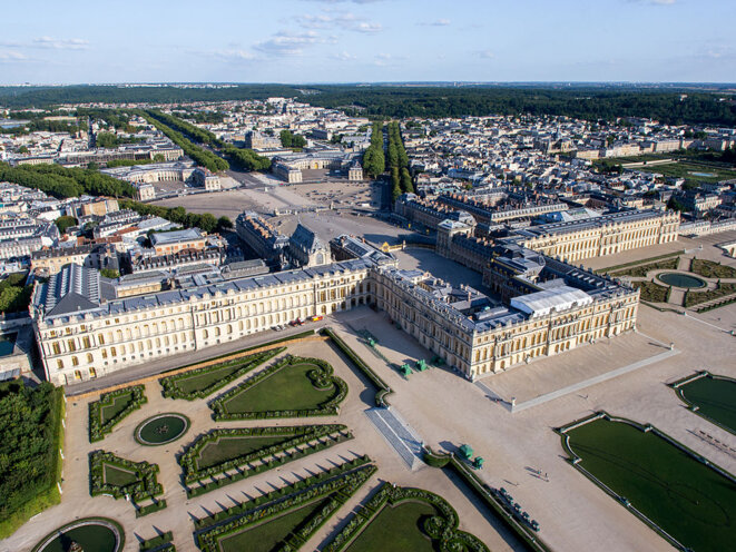 Vue aérienne du château de Versailles en 2013. © DR Vue aérienne du château de Versailles en 2013. © DR