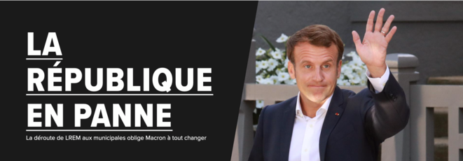 A la Une du Huffington Post... mais rien n'oblige Macron à "tout changer". A la Une du Huffington Post... mais rien n'oblige Macron à "tout changer".