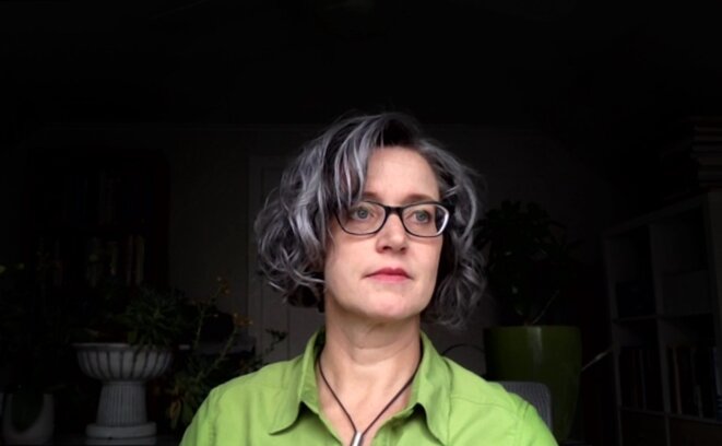 Margaret Price, PhD, professeur à l'université d'État de l'Ohio, qui souffre de stress post-traumatique et a écrit le livre "Mad at School", sur le handicap mental dans l'enseignement supérieur. Margaret Price, PhD, professeur à l'université d'État de l'Ohio, qui souffre de stress post-traumatique et a écrit le livre "Mad at School", sur le handicap mental dans l'enseignement supérieur.