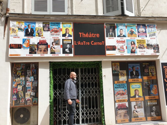 Stéphane Dupont, directeur des théâtres Le Carnot et L’Autre Carnot, à Avignon. © CH Stéphane Dupont, directeur des théâtres Le Carnot et L’Autre Carnot, à Avignon. © CH