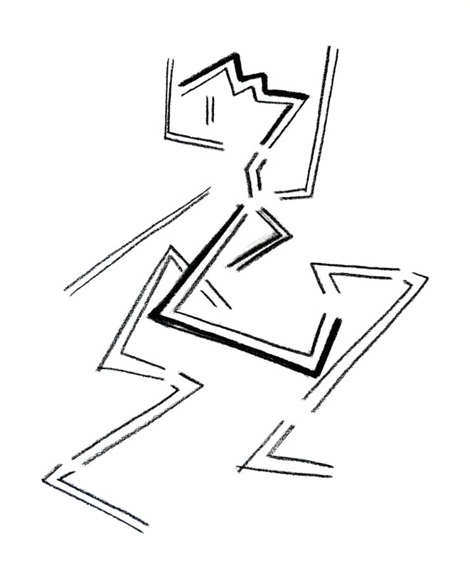 Corps rizhomiques - Corps zig-zag - corps rizhome du roi - corps des mille plateaux.