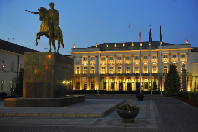 Le Palais Présidentiel à Varsovie © Source Wikipedia