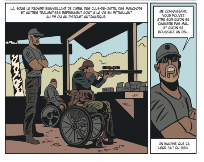 Extrait page 28 de "L’Homme qui tua Chris Kyle". © Fabien Nury/ Brüno/Dargaud Extrait page 28 de "L’Homme qui tua Chris Kyle". © Fabien Nury/ Brüno/Dargaud
