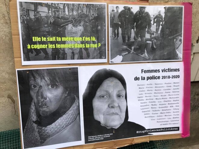Soutien aux femmes victimes de violences policières © Oriane Soutien aux femmes victimes de violences policières © Oriane