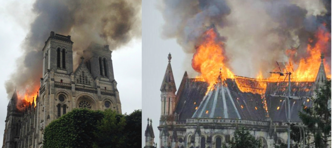 L’incendie de la basilique Saint-Donatien de Nantes, le 15 juin 2015 L’incendie de la basilique Saint-Donatien de Nantes, le 15 juin 2015