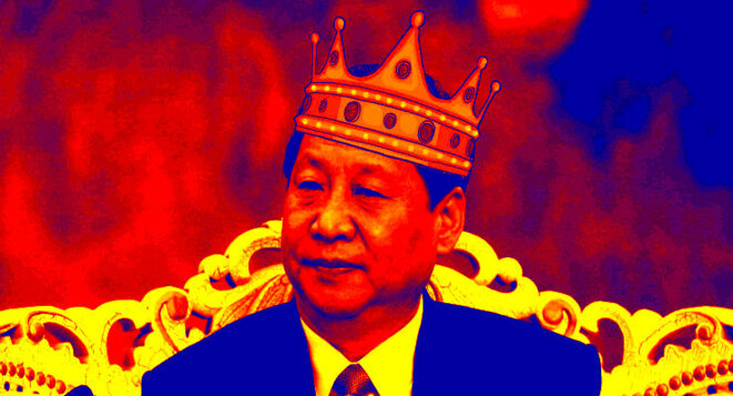 Caricature de Xi Jinping. © Democracy Chronicles/Flickr