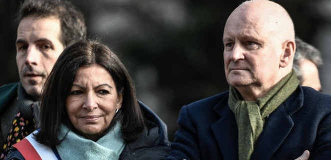 Anne Hidalgo et Christophe Girard. © AFP Anne Hidalgo et Christophe Girard. © AFP