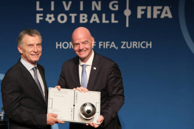 Mauricio Macri et Gianni Infantino © Tiempo Argentino Mauricio Macri et Gianni Infantino © Tiempo Argentino