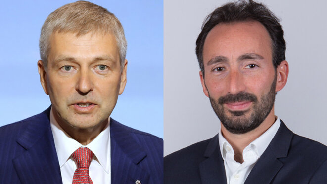 Dmitri Rybolovlev et Sacha Mandel. © AFP / DR Dmitri Rybolovlev et Sacha Mandel. © AFP / DR