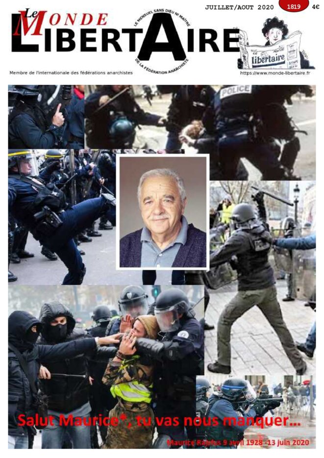 Numéro 1819 Juillet Août 2020 du Monde Libertaire