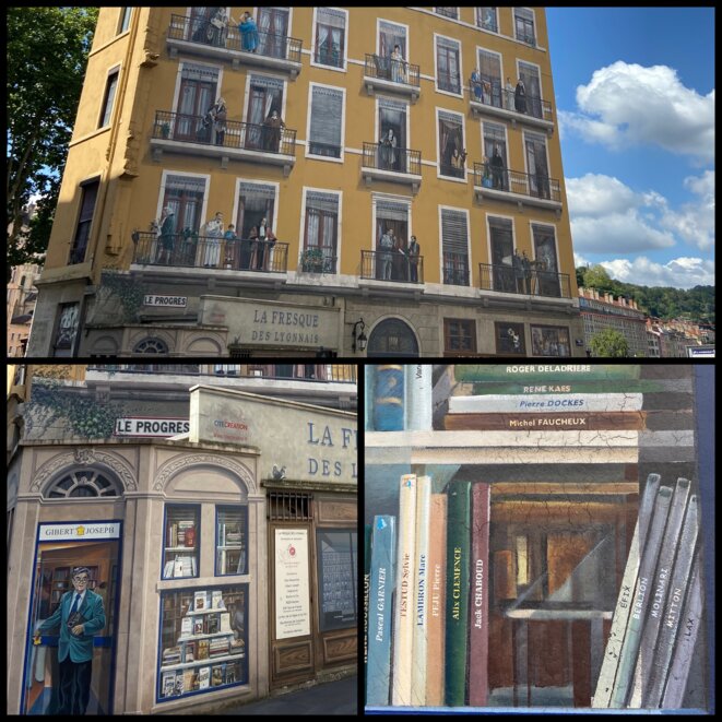 Montage - Fresque des Lyonnais © Frédéric Malet Montage - Fresque des Lyonnais © Frédéric Malet
