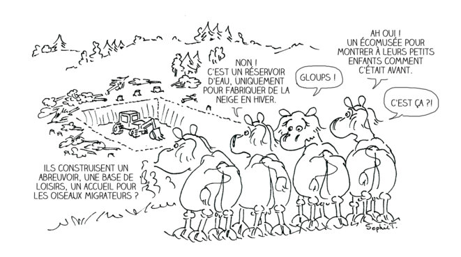 projet de retenue d'eau de 25 000 mètres cube à La Féclaz © plbillot projet de retenue d'eau de 25 000 mètres cube à La Féclaz © plbillot