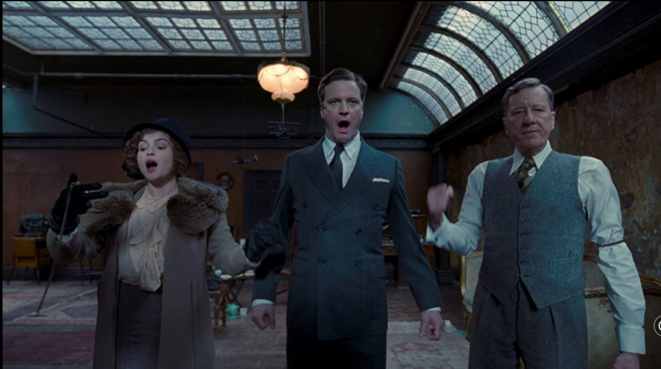 Le discours d'un roi, Tom Hooper. Capture d'écran. Le discours d'un roi, Tom Hooper. Capture d'écran.
