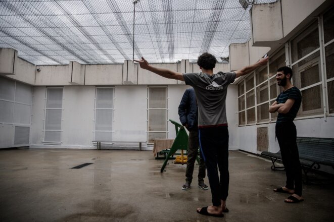 Un centre de rétention à Oissel le 22 mai 2020. © Sameer Al-Doulmy/AFP Un centre de rétention à Oissel le 22 mai 2020. © Sameer Al-Doulmy/AFP