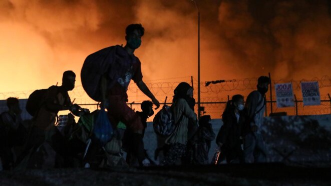 Incendie de Moria © Inconnu Incendie de Moria © Inconnu