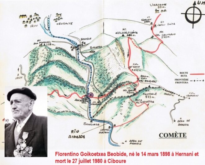Montage d'après une photo trouvée dans le blog de l'Association Rèpublicaine Irunaise avec l’incrustation de la photo de Florentino Goïkoetxea Montage d'après une photo trouvée dans le blog de l'Association Rèpublicaine Irunaise avec l’incrustation de la photo de Florentino Goïkoetxea