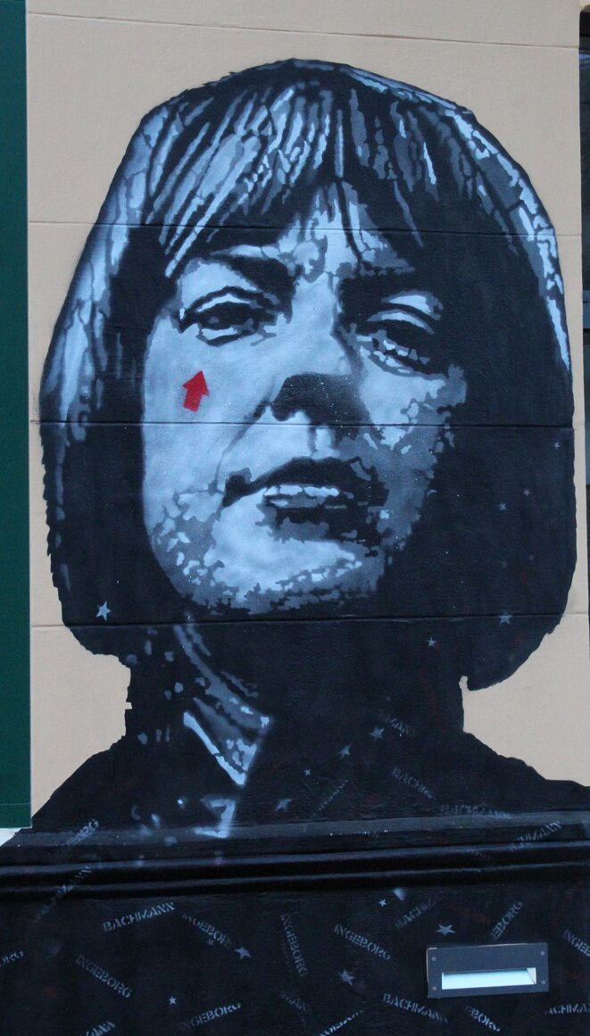 Grafitti from Jef Aerosol at the Robert Musil Museum in Klagenfurt: Ingeborg Bachmann © Neithan90 - Creative Commons CC0 1.0 Universal Public Domain Dedication Grafitti from Jef Aerosol at the Robert Musil Museum in Klagenfurt: Ingeborg Bachmann © Neithan90 - Creative Commons CC0 1.0 Universal Public Domain Dedication