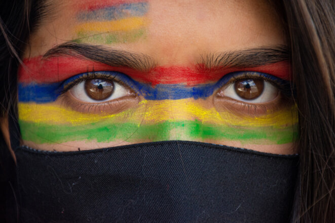 Photo de la manifestation du 12 Septembre à Maurice.