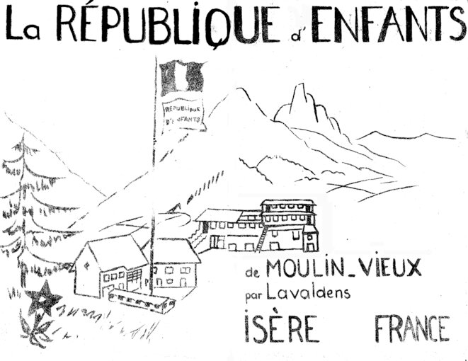 Dépliant sur la République d’enfants de Moulin-Vieux. © Fonds Ferrière, archives de l’Institut Jean-Jacques Rousseau Dépliant sur la République d’enfants de Moulin-Vieux. © Fonds Ferrière, archives de l’Institut Jean-Jacques Rousseau